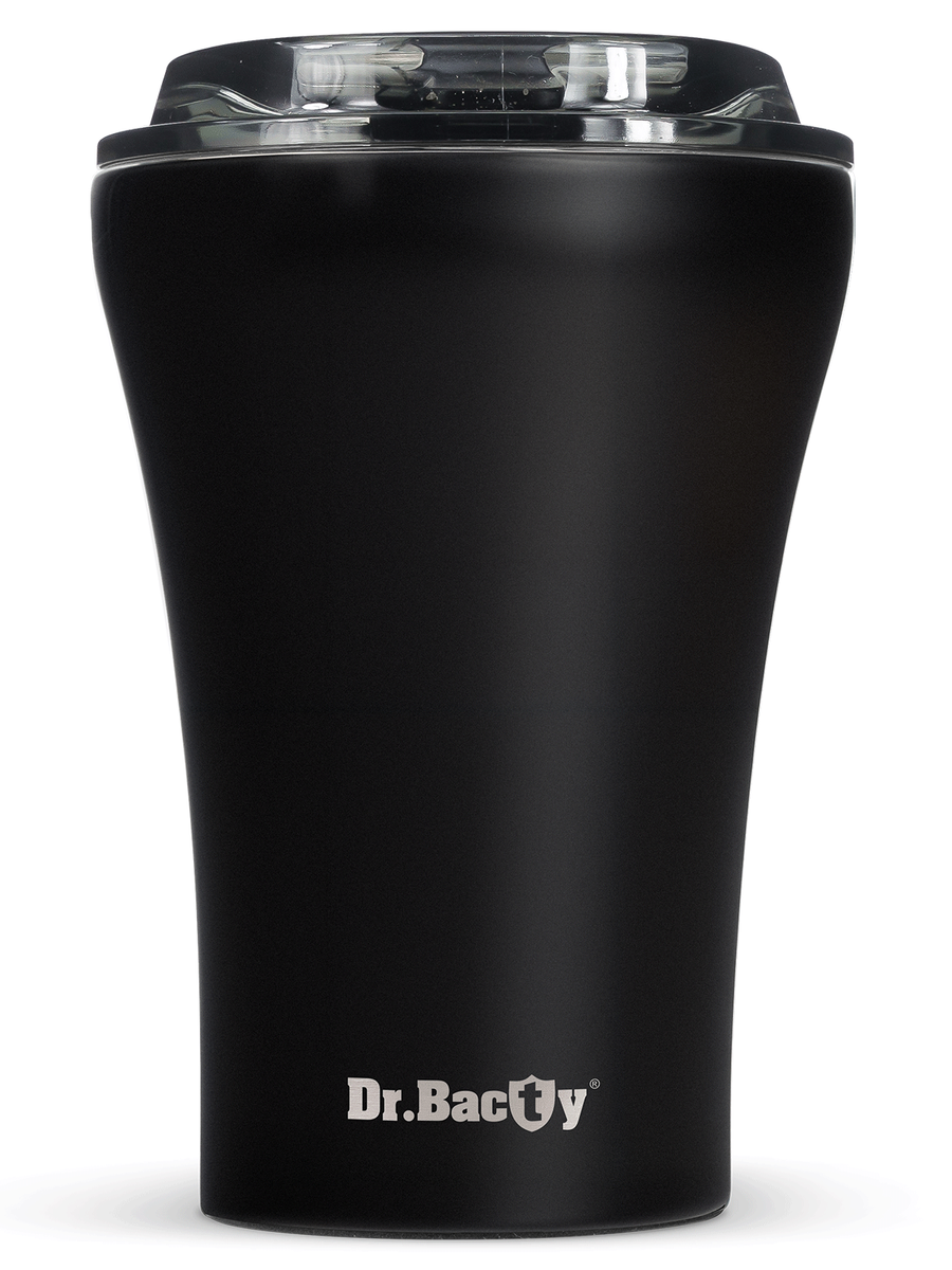 Kubek termiczny do kawy z powłoką ceramiczną Dr.Bacty Apollo 227 ml - czarny - powystawowy