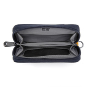 Portfel antykradzieżowy mały RFID Pacsafe - granatowy