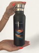 Butelka termiczna stalowa Dr.Bacty Iris 500 ml - Czarna - Bieszczady