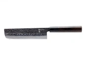 Nóż Nakiri do warzyw z grawerem Aka Tori ze stali damasceńskiej 7" - Tokyo Black