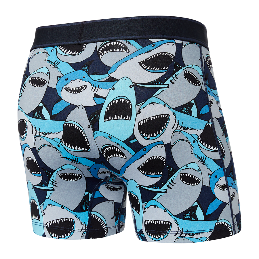 Bokserki męskie SAXX DAYTRIPPER Boxer Brief Fly Rekiny - granatowe