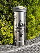 Kubek termiczny Contigo Huron 470ml -  Arabeska Black - Gunnmetal