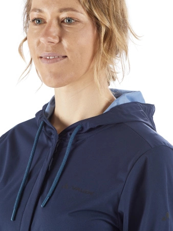 Kurtka softshell rowerowa damska Vaude Cyclist - niebieska