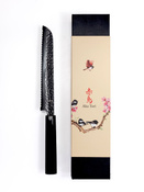 Aka Tori Tokyo Black - Nóż do chleba ze stali damasceńskiej 8"
