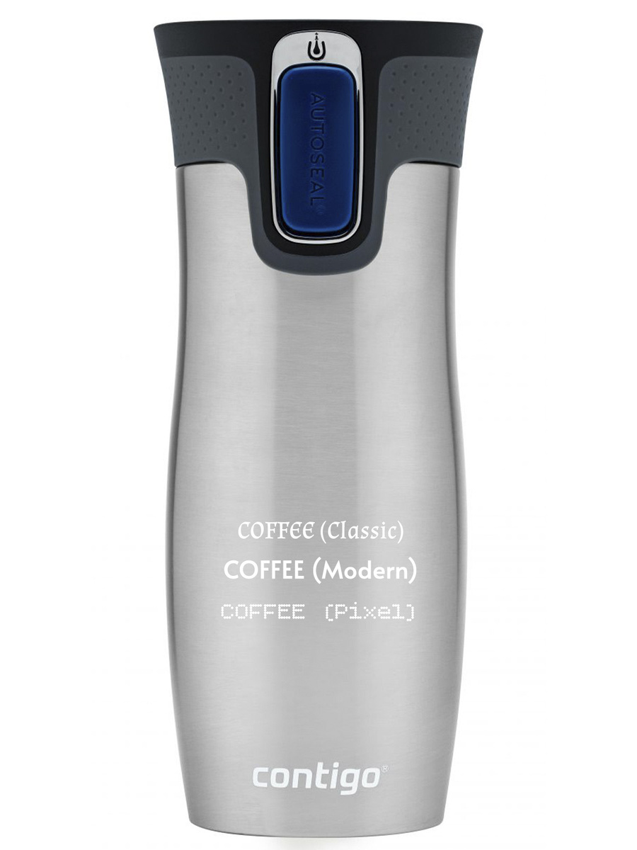 Kubek termiczny z grawerem Contigo West Loop 2.0 470 ml - Stalowy
