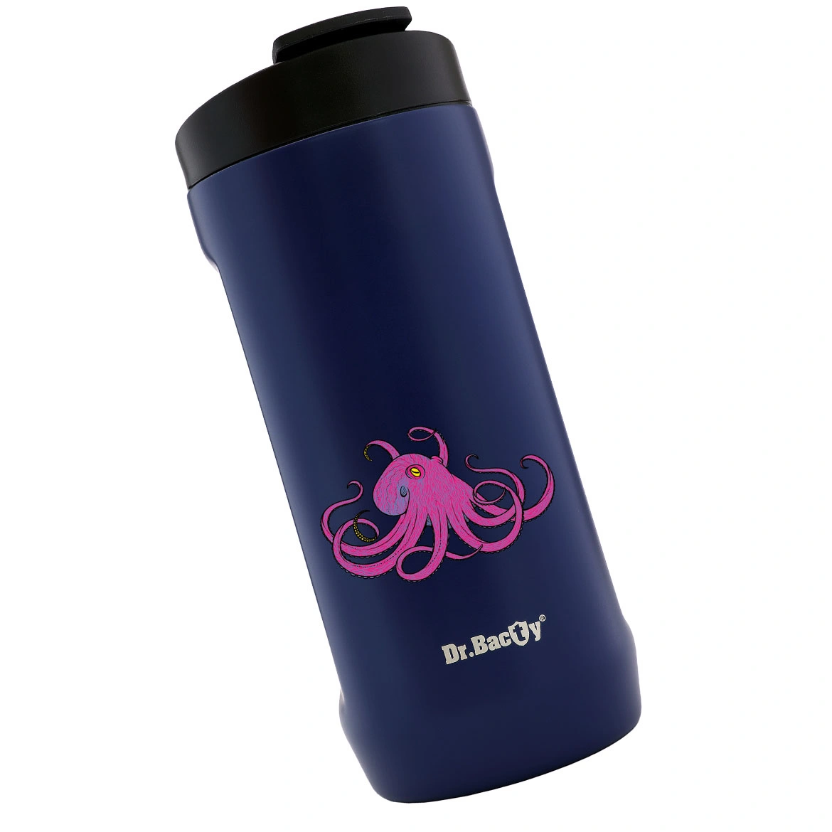 Kubek na napoje Dr.Bacty Notus 360 ml - Ośmiornica różowa - granatowy