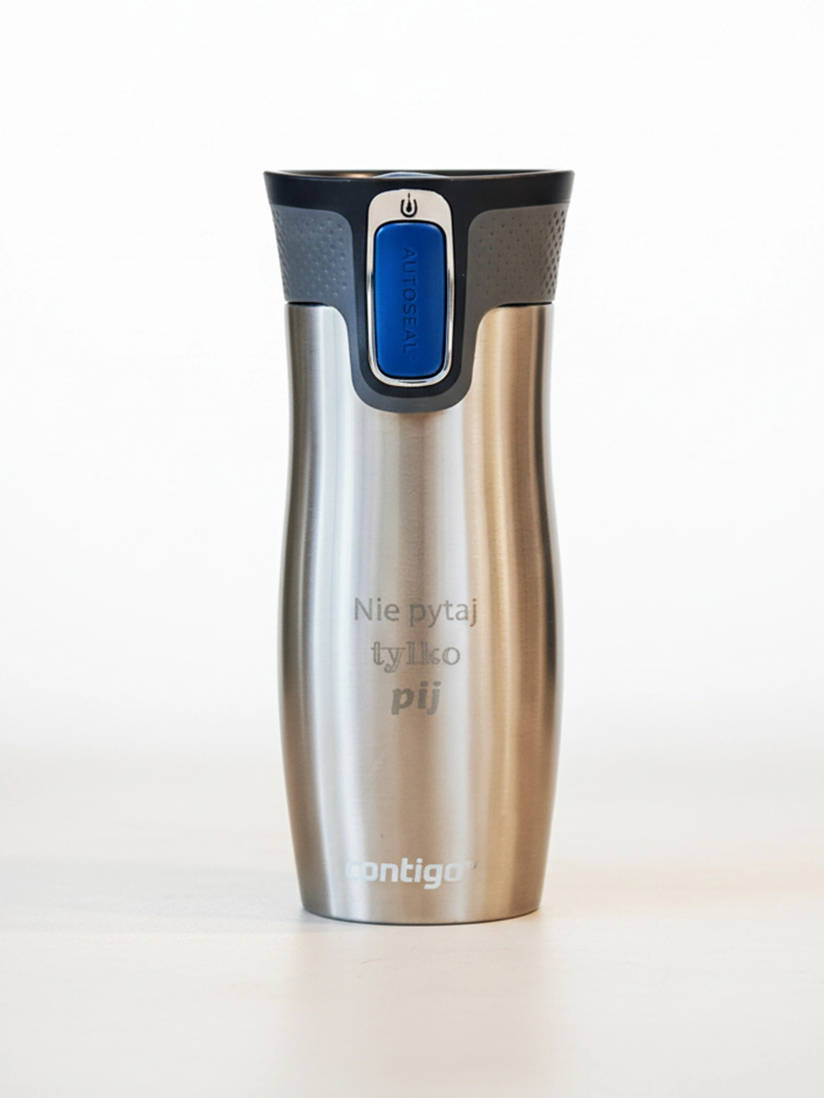 Kubek termiczny z grawerem Contigo West Loop 2.0 470 ml - Stalowy