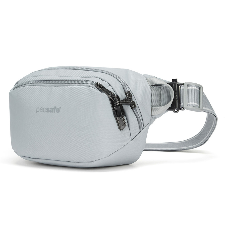 Saszetka nerka antykradzieżowa Pacsafe Vibe 100 - Szara