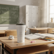 Kubek termiczny na kawę Dr.Bacty Apollo 2.0 - 360  ml - Dla nauczyciela - Glossy White