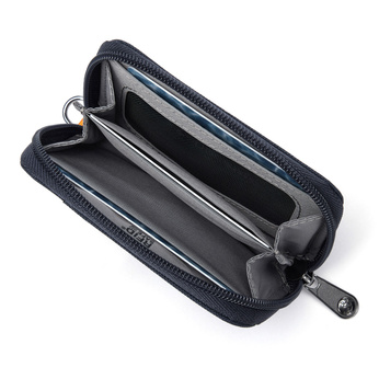 Portfel mały RFID Pacsafe - granatowy