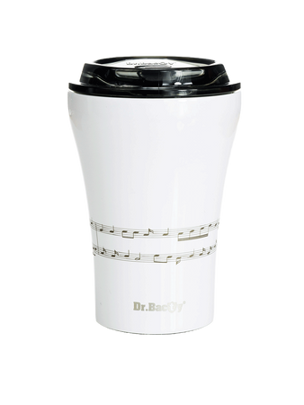 Kubek termiczny do kawy z powłoką ceramiczną Dr.Bacty Apollo 227 ml - biały - Pięciolinia