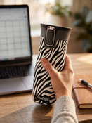 Kubek termiczny Contigo West Loop 2.0 470 ml - Zebra