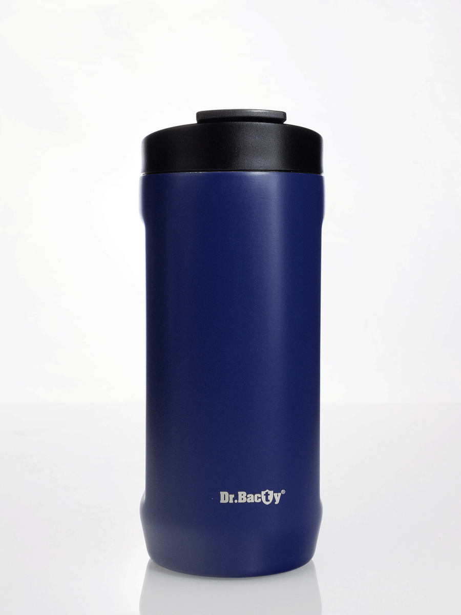 Zestaw kubków termicznych Contigo West Loop 2.0 470ml - stalowy + Dr.Bacty Notus 360 ml - granatowy