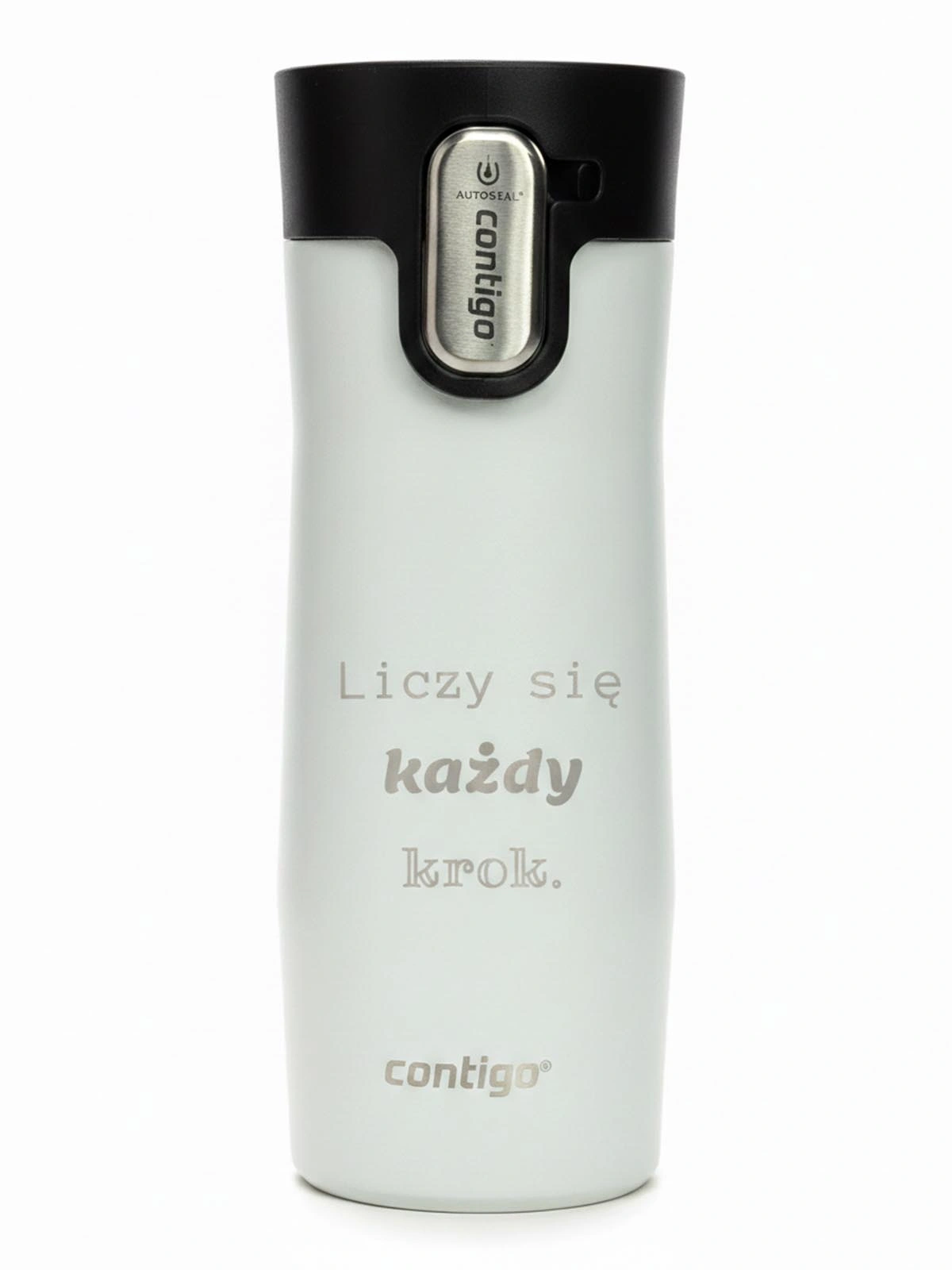 Kubek termiczny z grawerem Contigo West Loop 3.0 420 ml - Biały Mat