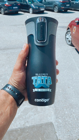 Kubek termiczny dla Taty- Contigo West Loop 470 ml - "Najlepszy Tata na Świecie"