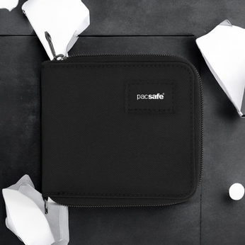 Portfel na karty RFID Pacsafe - czarny