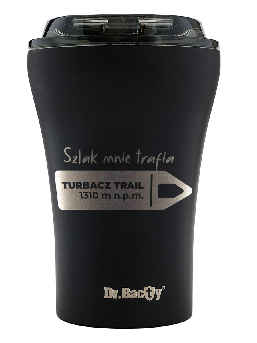 Kubek z grawerem Dr.Bacty Apollo 227 ml - Szlak mnie trafia- czarny
