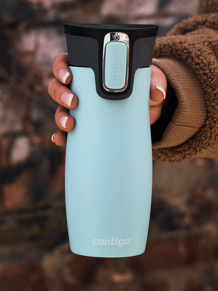 Kubek termiczny Contigo West Loop 2.0 470ml - Błękitny Mat + Pudełko