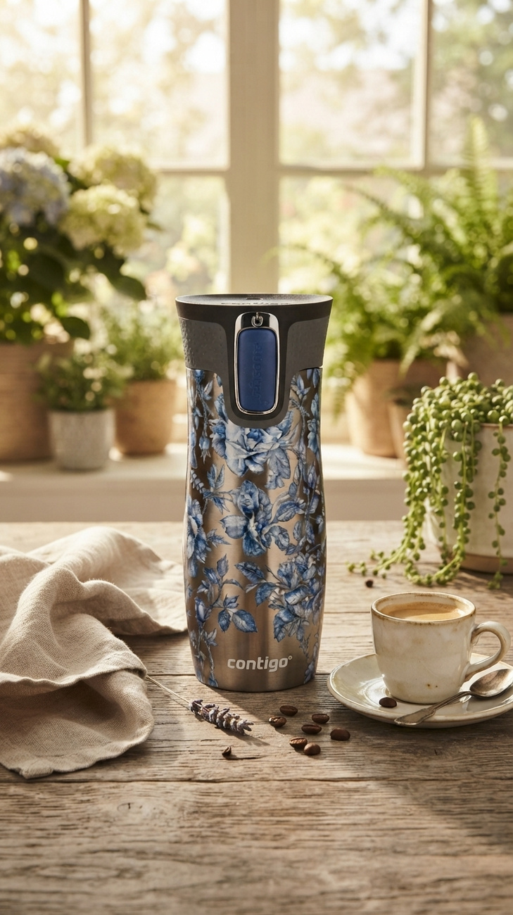 Kubek termiczny Contigo West Loop 2.0 470 ml - Porcelain Rose- Stell