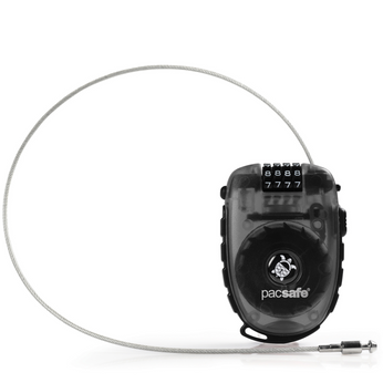 Linka antykradzieżowa do bagażu z kłódką na szyfr Pacsafe RetractaSafe 250