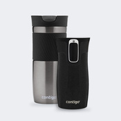 Zestaw Contigo Byron 470 ml Gunmetal + West Loop Mini 300 ml – czarny metalik
