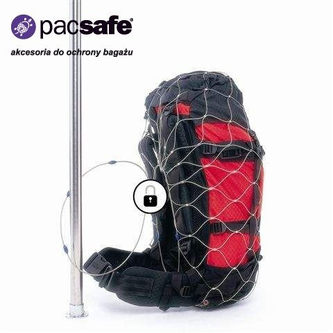 Siatka antykradzieżowa zabezpieczająca bagaże - plecaki, torby, walizki - Pacsafe 55 l (S)