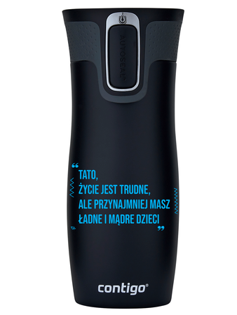 Kubek termiczny Contigo West Loop 2.0 470 ml - To po Tacie - Czarny Mat