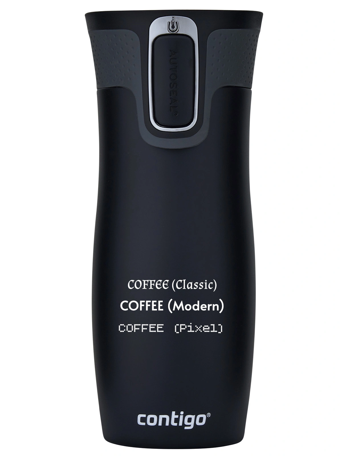 Kubek termiczny z grawerem Contigo West Loop 2.0 420 ml - Czarny