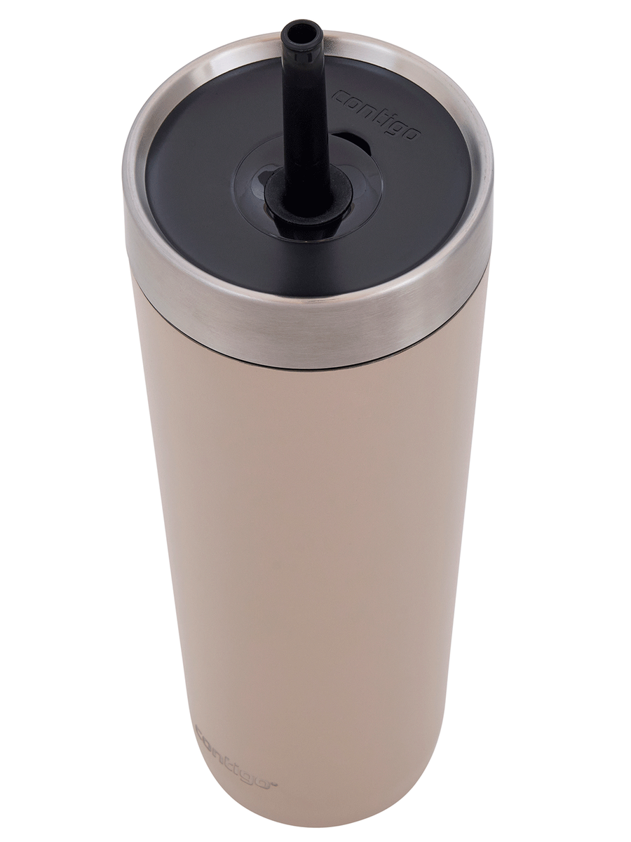 Kubek termiczny ze słomką Contigo Luxe Tumbler 720ml - Summer - Brown Sugar