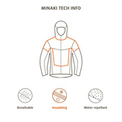 Kurtka ocieplana sportowa męska Vaude Minaki Light - czarna