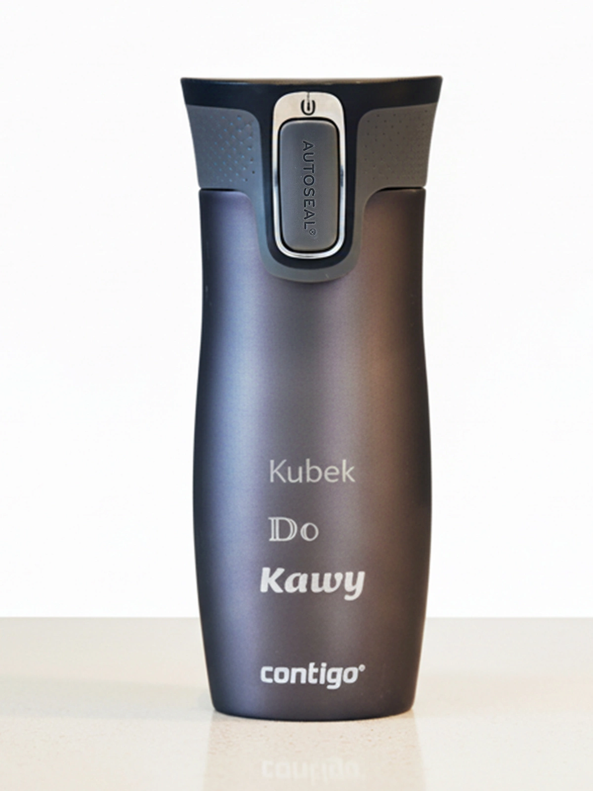 Kubek termiczny z grawerem Contigo West Loop 2.0 420 ml - Grafitowy