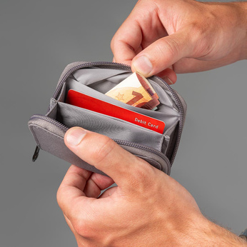 Portfel mały RFID Pacsafe - szary