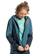 Kurtka przeciwdeszczowa sportowa damska Vaude Moab Rain II - niebieska