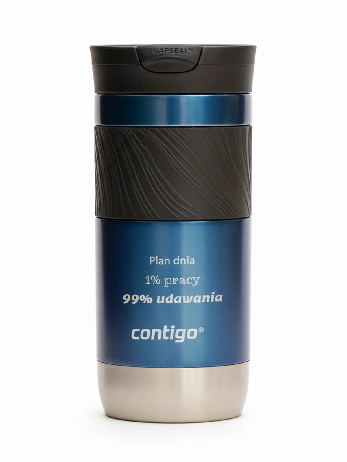 Kubek termiczny z grawerem Contigo Byron 470ml - Czarny Mat