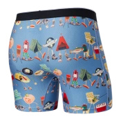 Bokserki męskie sportowe SAXX VOLT Take A Hike - niebieskie