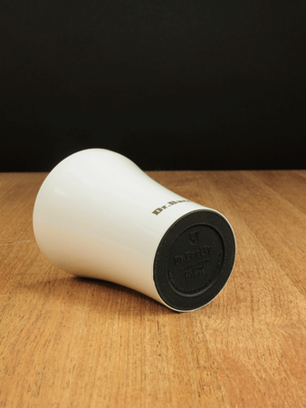 Kubek termiczny do kawy z powłoką ceramiczną Dr.Bacty Apollo 227 ml - biały - Pięciolinia