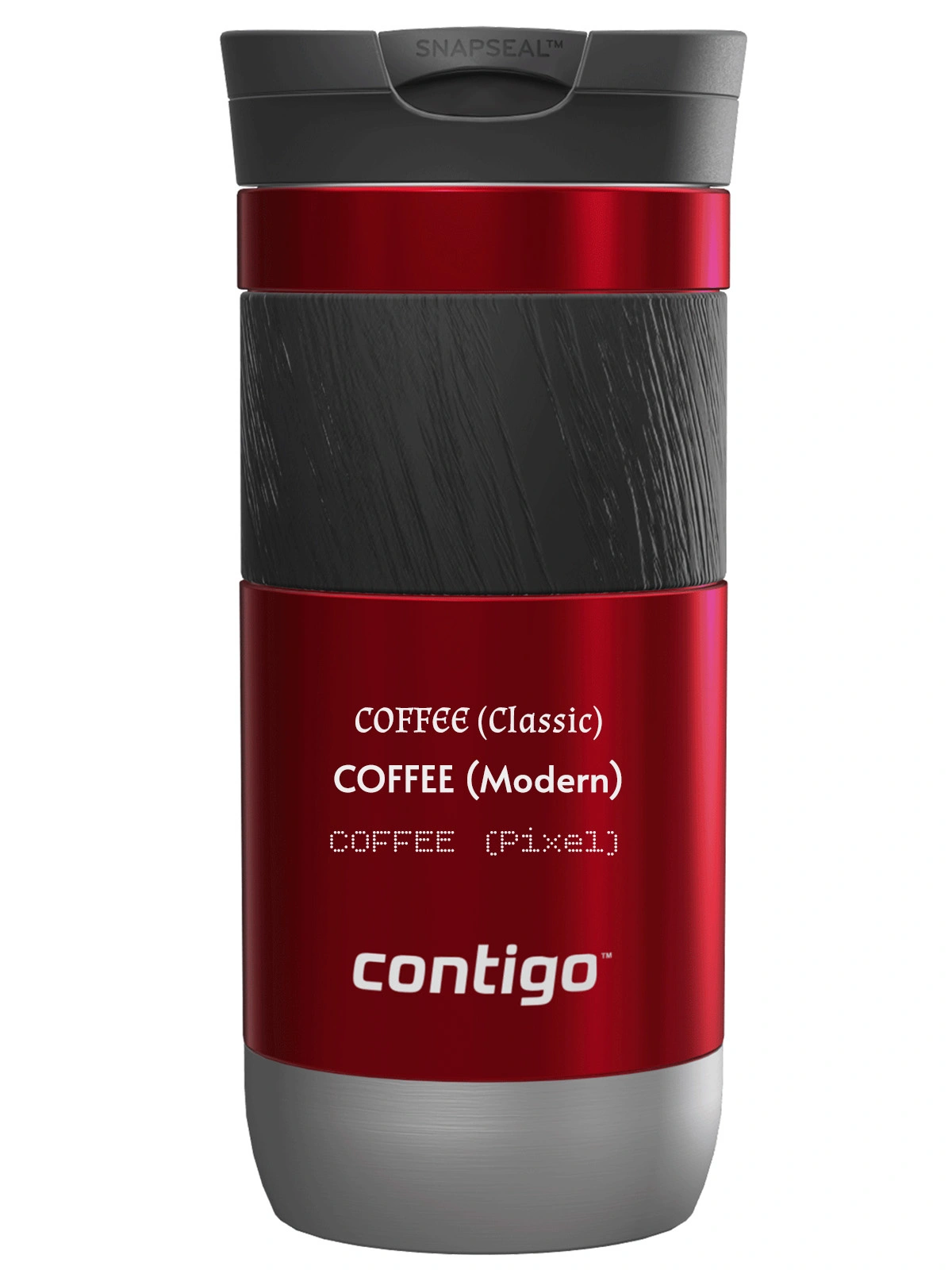 Kubek termiczny z grawerem Contigo Byron 470ml - czerwony
