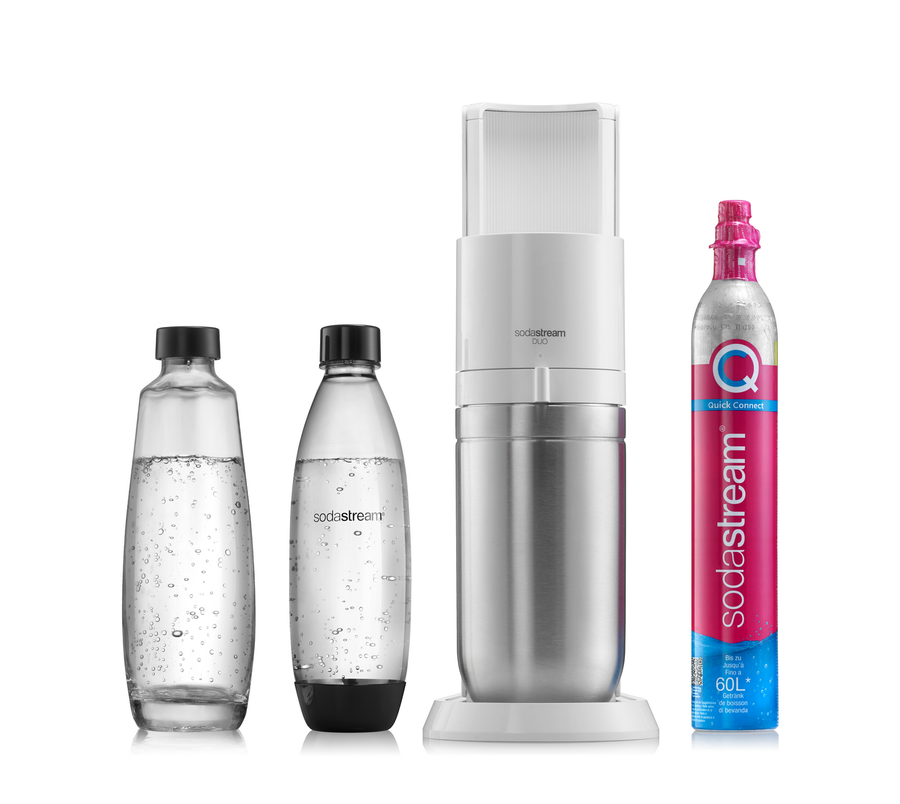 Saturator do wody gazowanej SodaStream Duo biały'+ 2 butelki+ nabój CO2