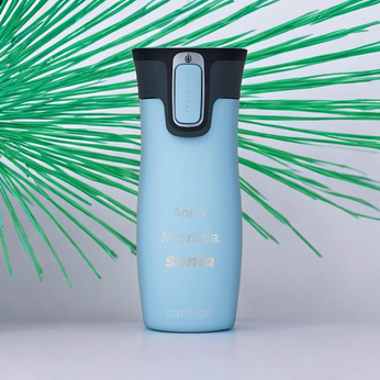 Kubek termiczny z grawerem Contigo West Loop 2.0 470 ml - Błękitny