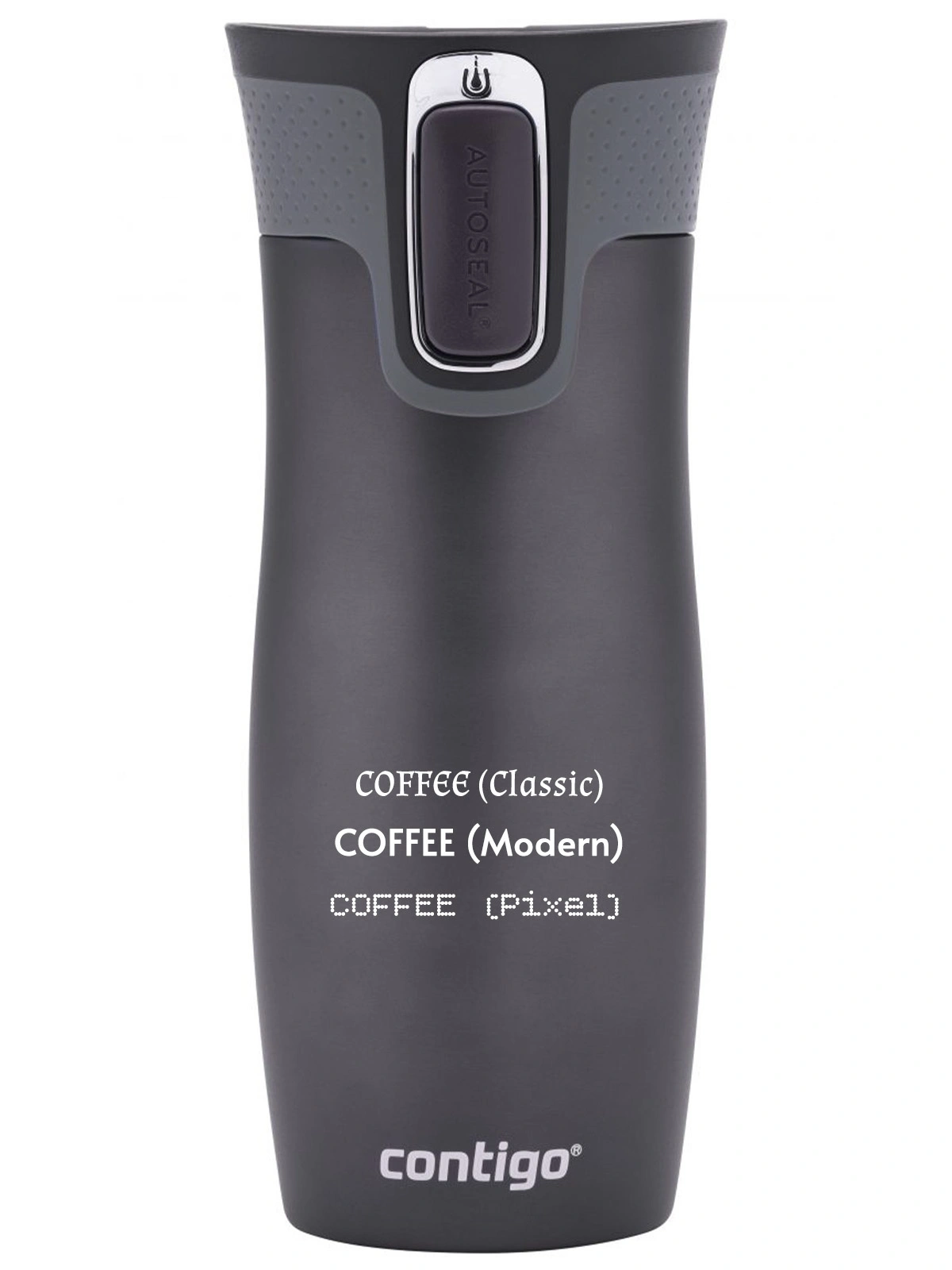 Kubek termiczny z grawerem Contigo West Loop 2.0 420 ml - Grafitowy