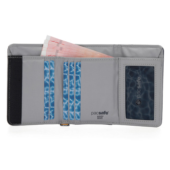 Portfel składany RFID Pacsafe  - granatowy