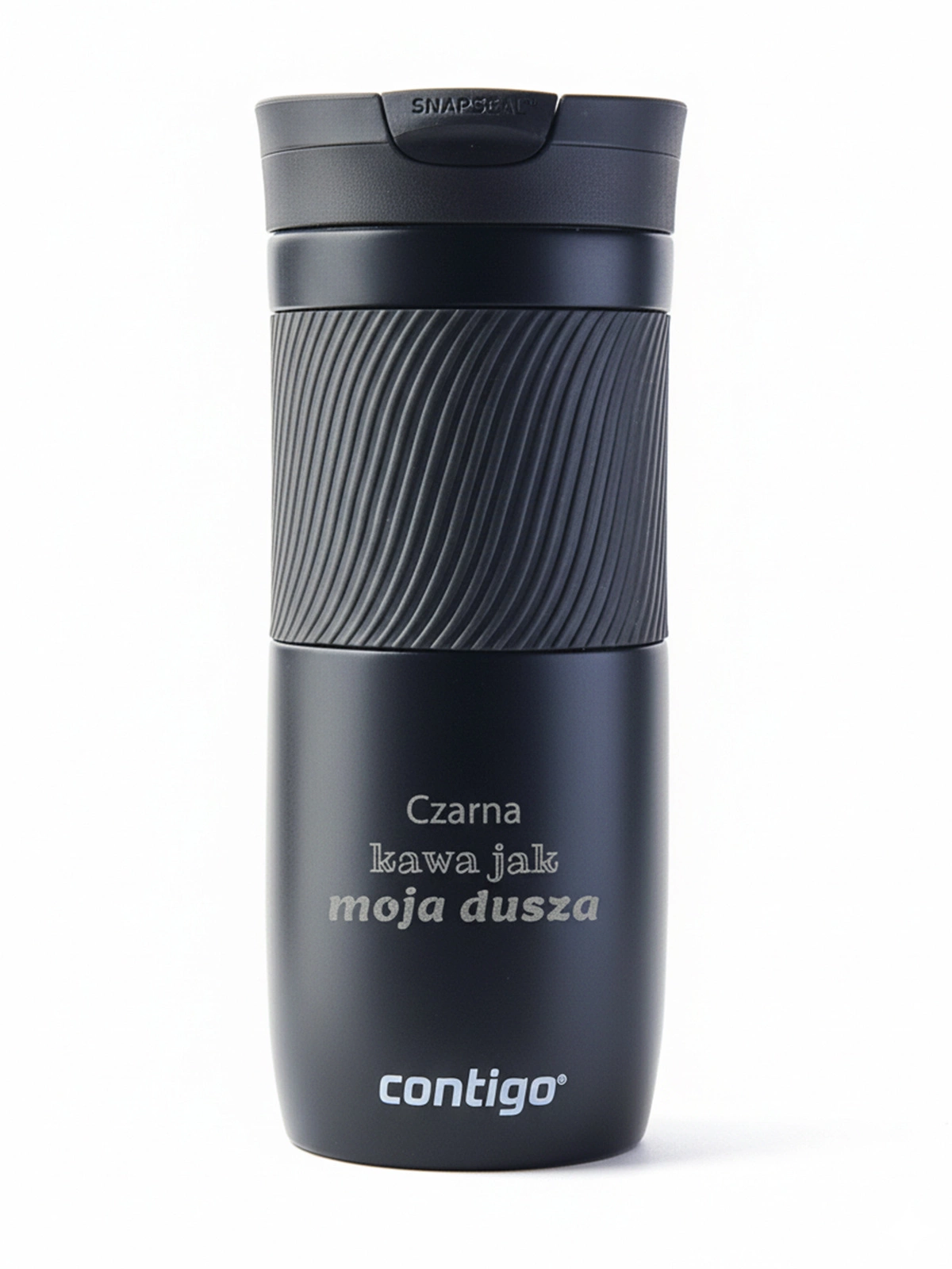 Kubek termiczny  z grawerem Contigo Byron 470ml - Czarny Mat