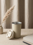 Szczelny kubek termiczny Dr.Bacty Terra RCS 300ml – Stal z recyklingu - Piaskowy Beż