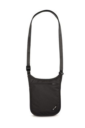 Portfel antykradzieżowy na szyję RFID Pacsafe Coversafe V75 - czarny - powystawowy