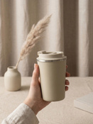 Szczelny kubek termiczny Dr.Bacty Terra RCS 300ml – Stal z recyklingu - Piaskowy Beż