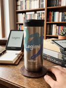 Kubek termiczny na kawę Contigo Huron 2.0 470ml - Legimi - Złoty