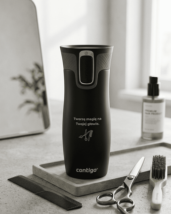 Kubek termiczny dla Fryzjerów - Contigo West Loop 2.0 • 470 ml • czarny