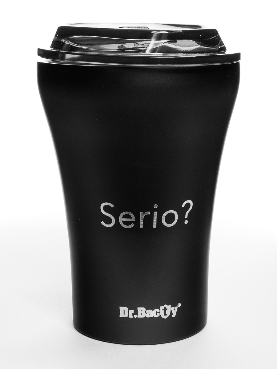 Kubek do kawy na wynos Dr.Bacty Apollo 227 ml - Serio - czarny