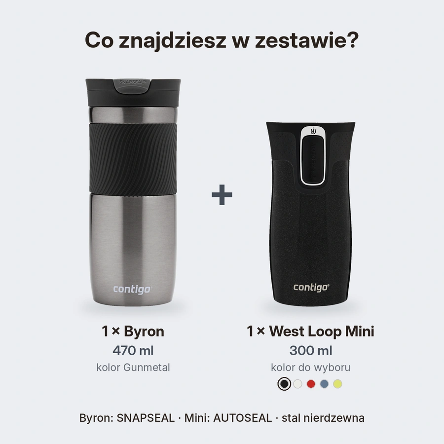 Zawartość zestawu: Byron i West Loop Mini czarny metalik