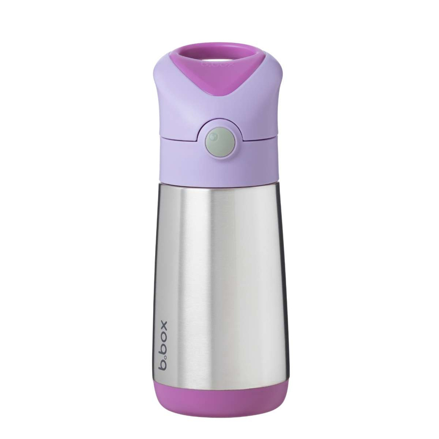 B.box Bidon Termiczny ze Słomką Stalowy 350ml Sugar Plum
